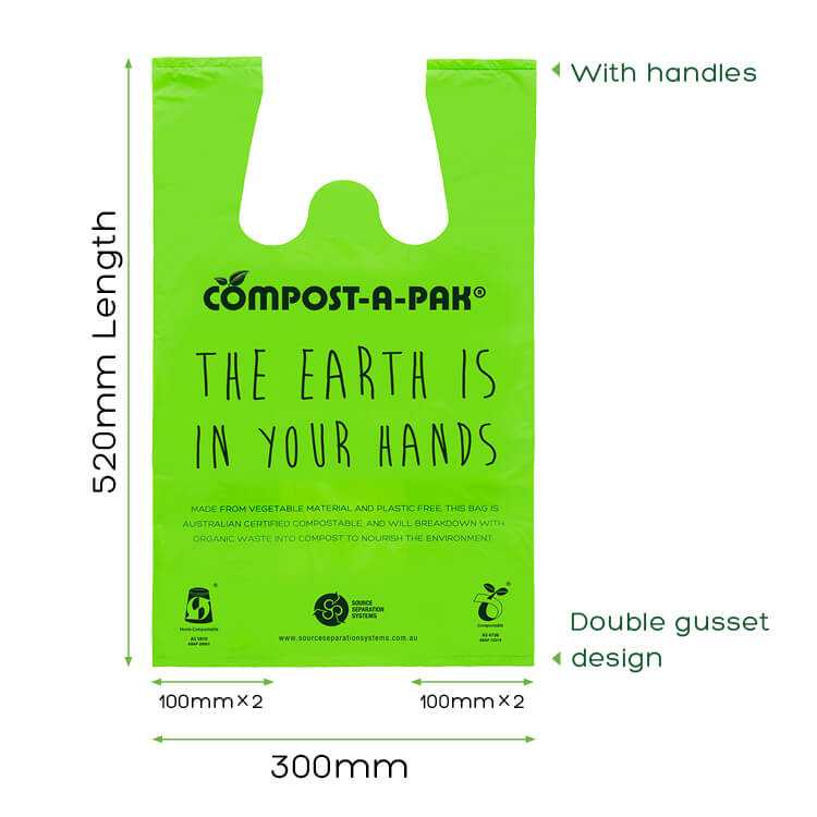 Compost-A-Pak singlet bags